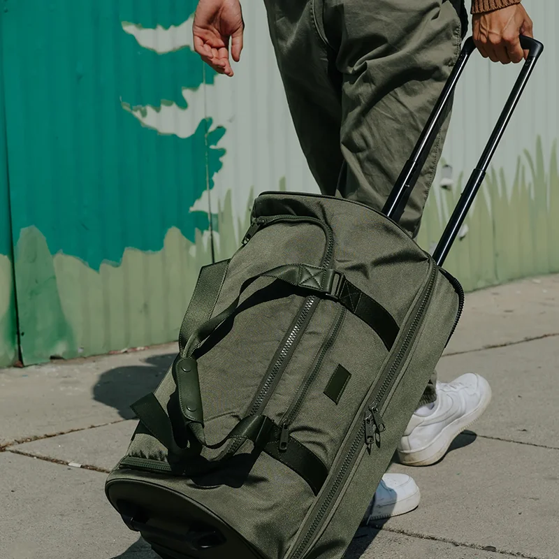 travel carry-on foldable business Suitcase caster trolly duffle Waterproof Trolley Luggage Boarding Bag