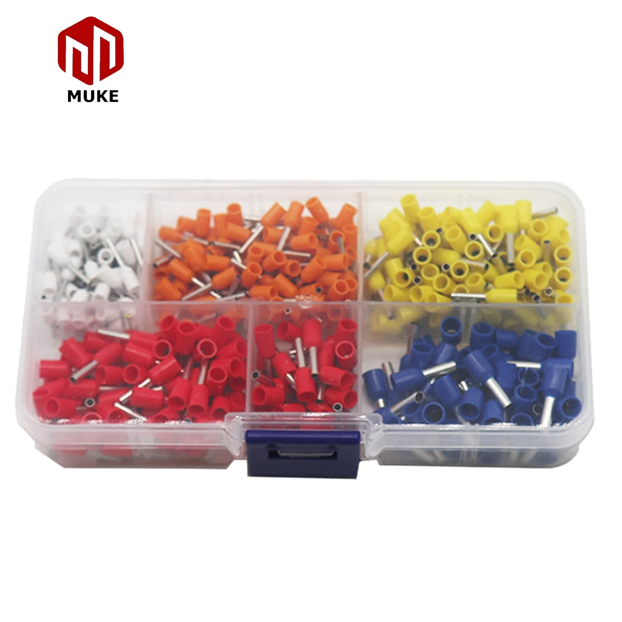 400pcs Wire Ferrule Connectors Kit Copper Ferrule Terminals Nylon Insulated Pin Cord End Connectors Crimp Fer