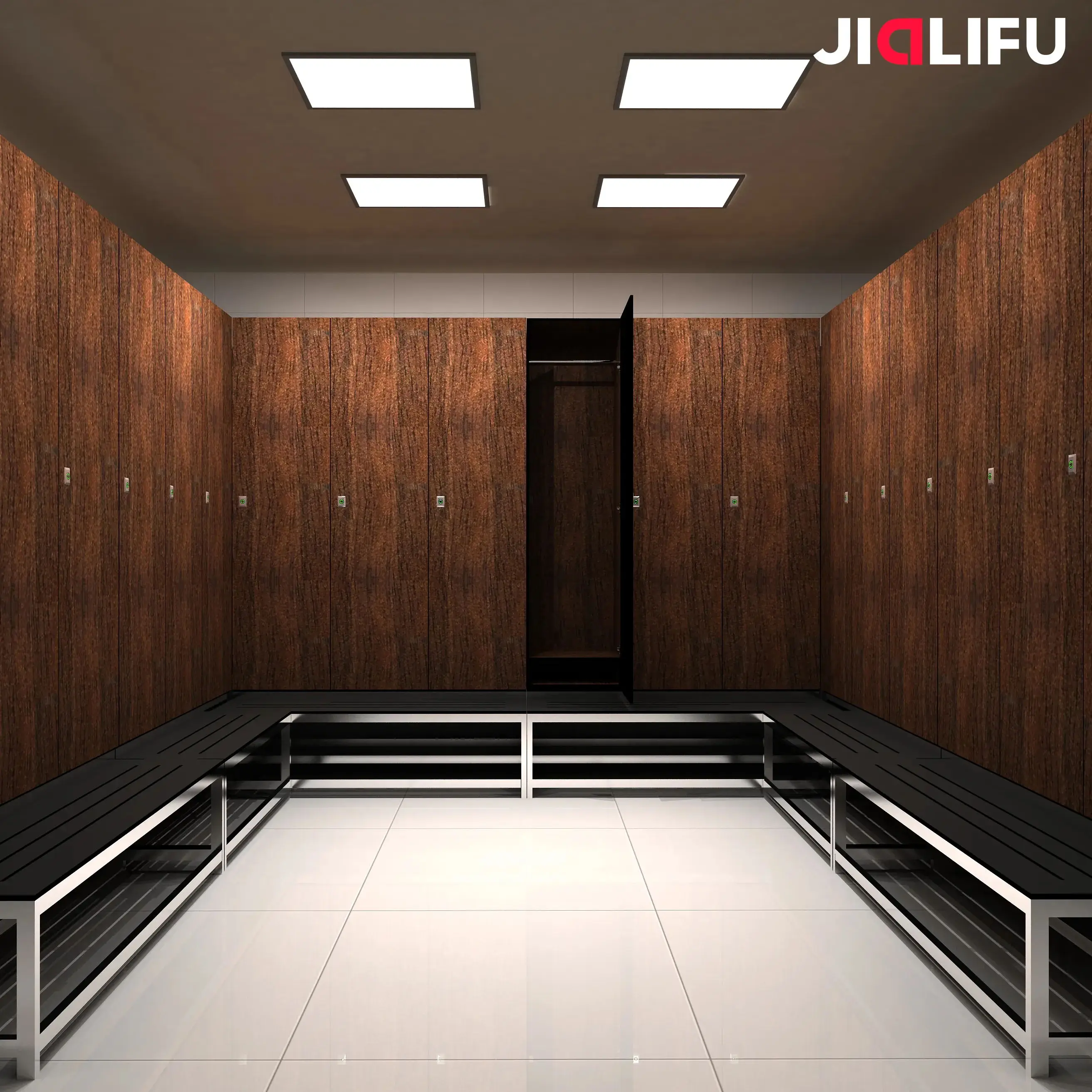 Compact Wood Gym Lockers For Changing Room