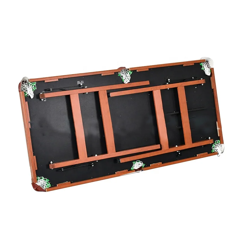 140cm Length Mini Foldable Legs Folding Billiard Table Classic Style Portable Folding Pool Table for Indoor Game Sports