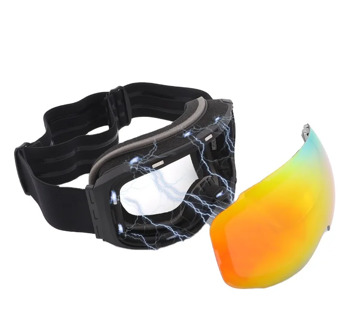 Ski Goggles Double Layers UV400 Anti fog Big Ski Mask Glasses Skiing Men Women Snow Snowboard Goggles