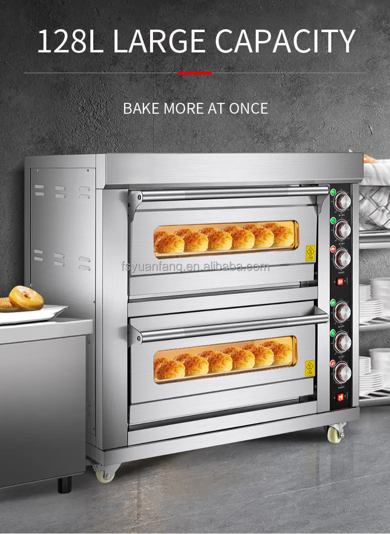 Factory outlet Baking horno Commercial gas electric pizza oven bakery equipment  industrial cake bread built-in ovens