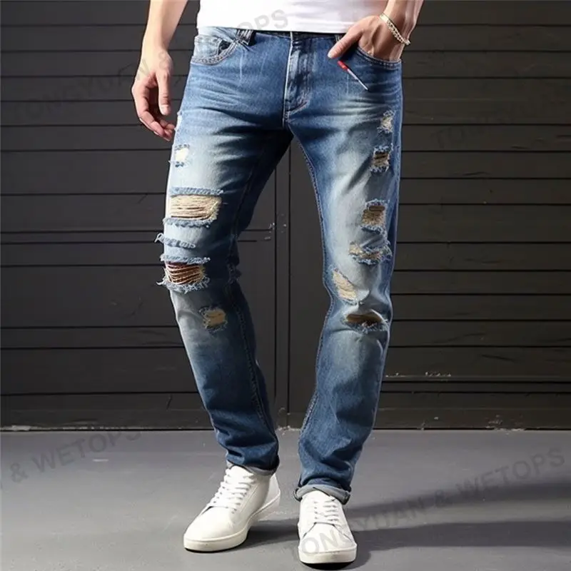 Men Trousers Wholesale Customized  Men Jeans Hemp Organic Cotton Men Jeans Plus Size Pants Jeans