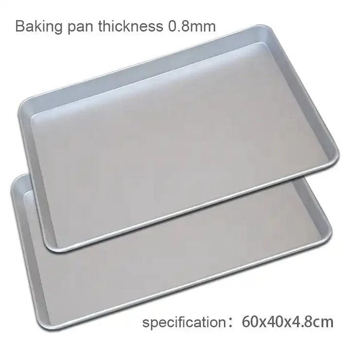 Good Price Rectangle Baking 40*60cm Aluminum Bakery Oven Baking Tray Stainless Steel Baking Tray For Oven