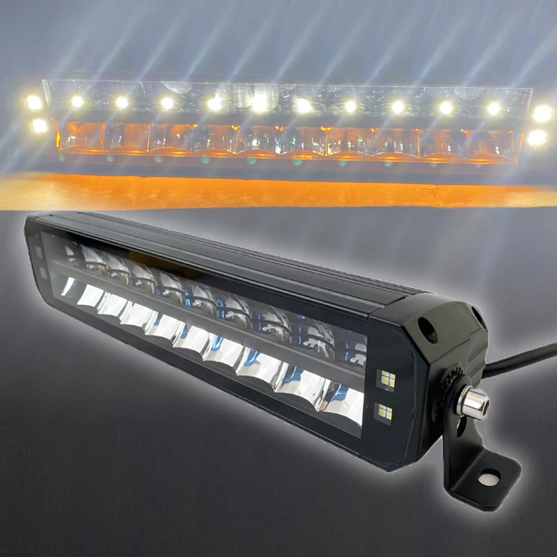 Screwless 12V 24V Dual Color With DRL Dual row 6 12 22 32 42 52 inch 32W 80W 160W 240W 320W 400W Fog Driving Light LED Light bar