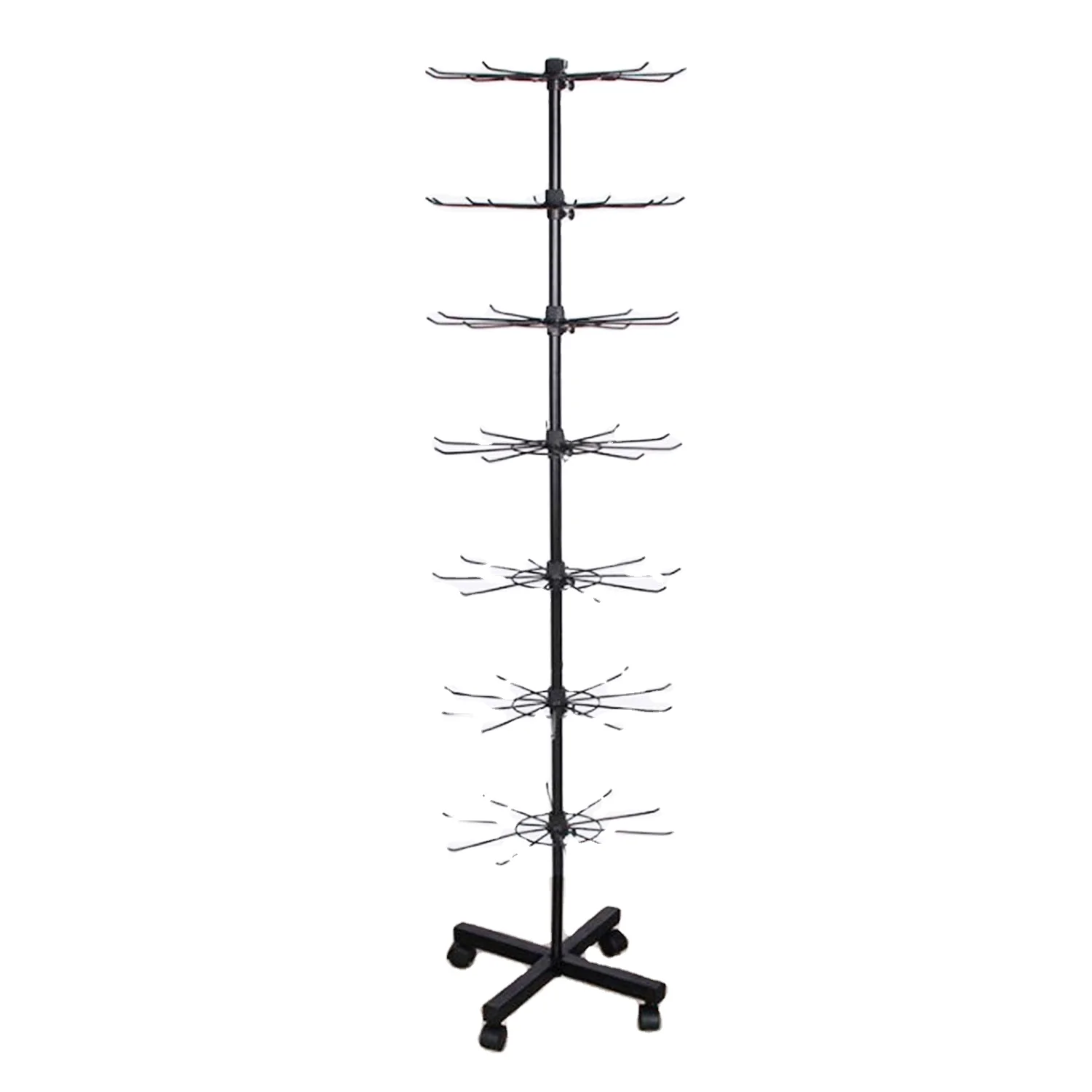7 Tier Spinner Display Stand,Rotating Jewelry Display Holder Counter Top Display Stands,Rotating Necklace Holder