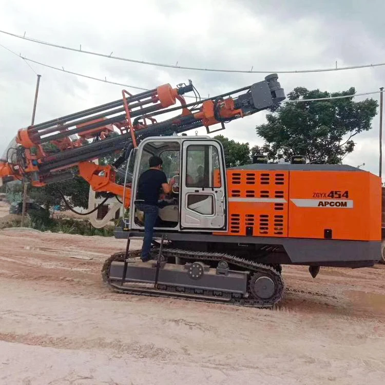 APCOM ZGYX 454 wholesale hydraulic rotary head small rock drilling rig ZEGA soil tube well drilling rig machine for construction