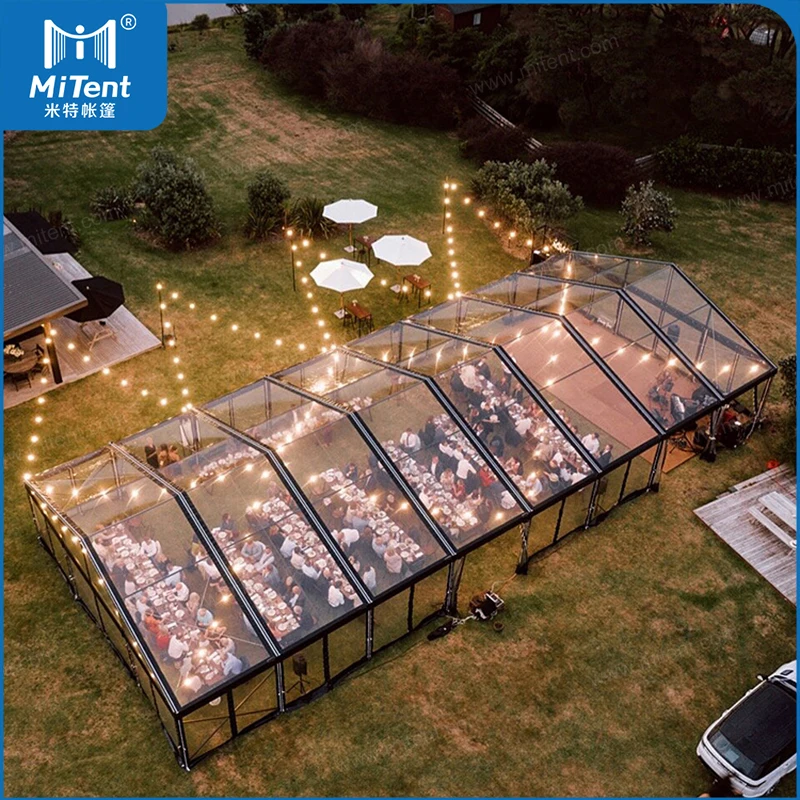 New Zealand 15x30m Events Transparent Outdoor Wedding Party Marquee Tent for 300 Seaters