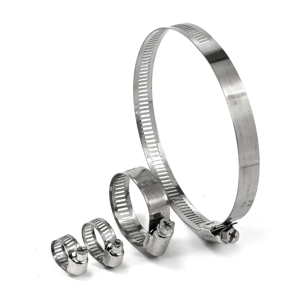 High Quality 8mm - 12mm Mini American Type Water Pump Worm Drive Hose Pipe Clamp