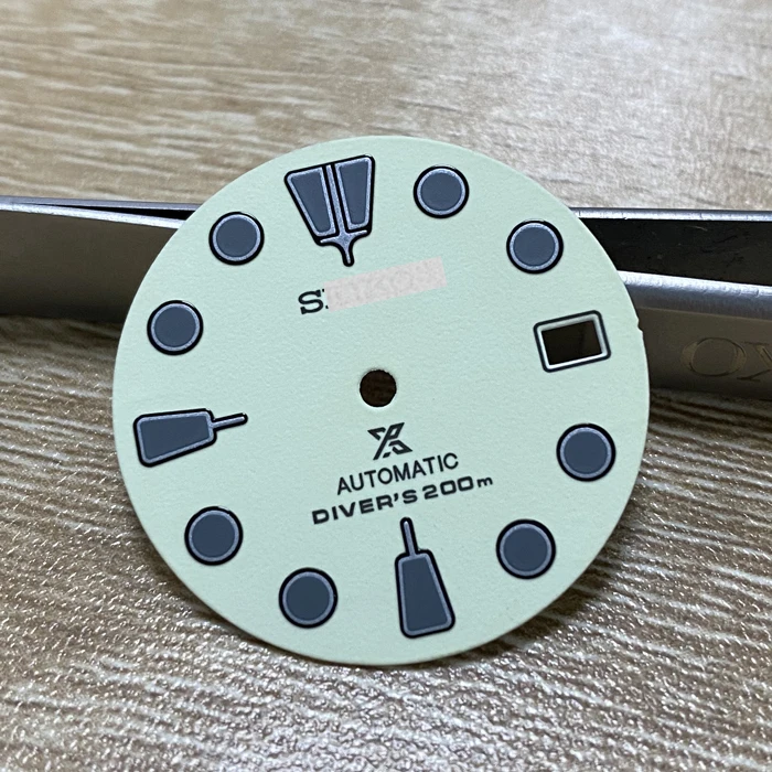 Мод 28 5 мм SKX007 циферблат для дайвинга с полной подсветкой даты окно подходит NH35 автоматический