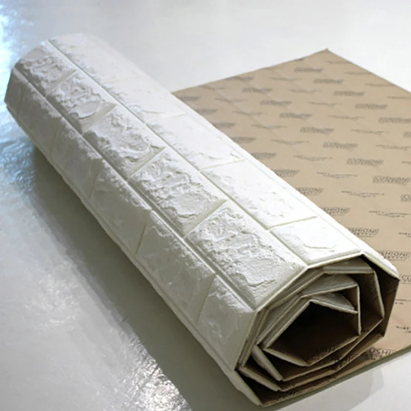 3D Self Adhesive Wallpaper Popular Brick Design Wallpaper DIY 3D Wallpaper Factory Supply Cheap Price