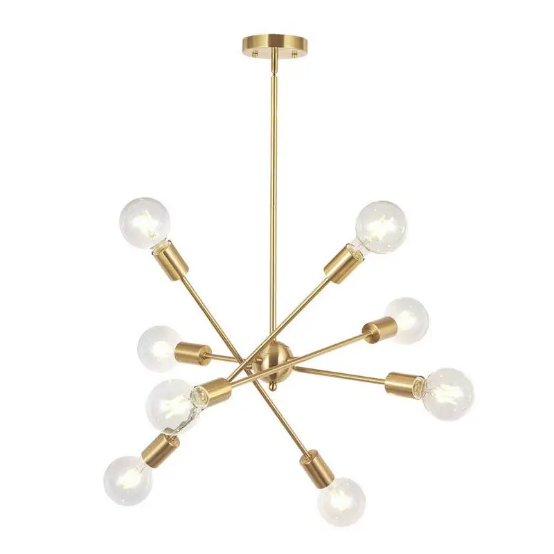 Hot Selling Northern Europe Chandeliers & Pendant Lights Glass Golden Led Modern Chandelier Light