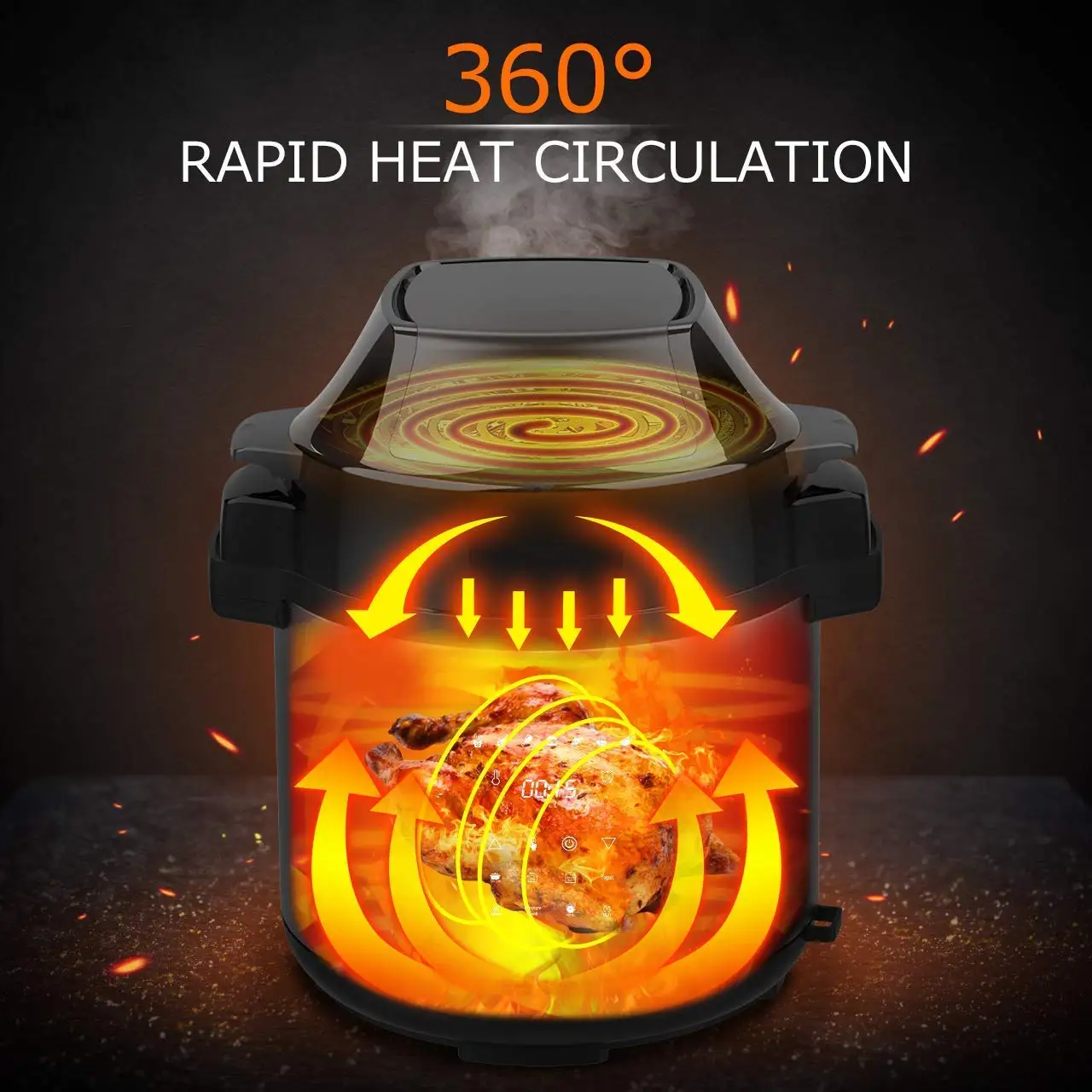 06C Electric Pressure Cooker Kitchen Auto multi Factory Price Power Pressure Pot Air Fryer