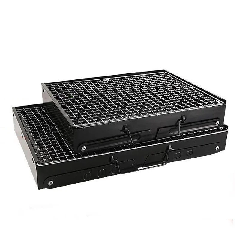 
cheap Outdoor Stainless Steel Portable Folding BBQ Charcoal Barbecue Grill 