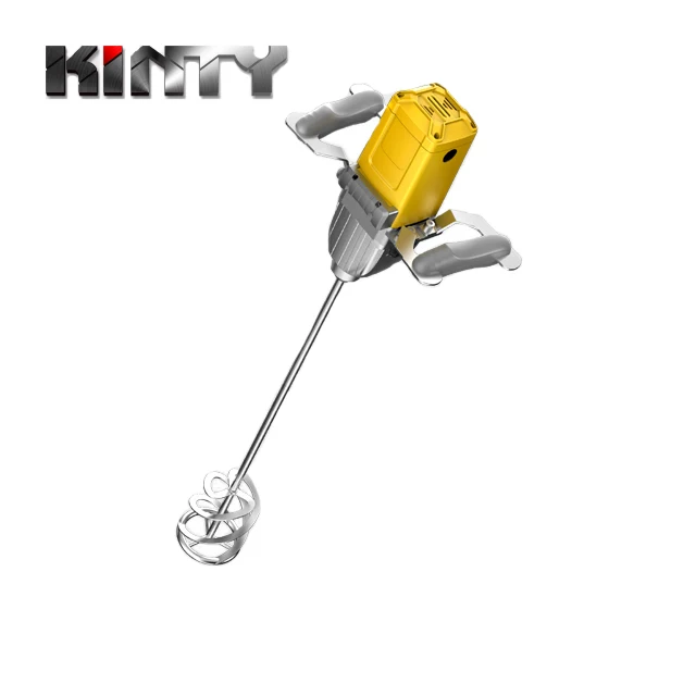 Kinty Electric Industrial Hand Cement Mixer Electric Drive Double Screw High Uniformity Liquid Power Mixer Made In China