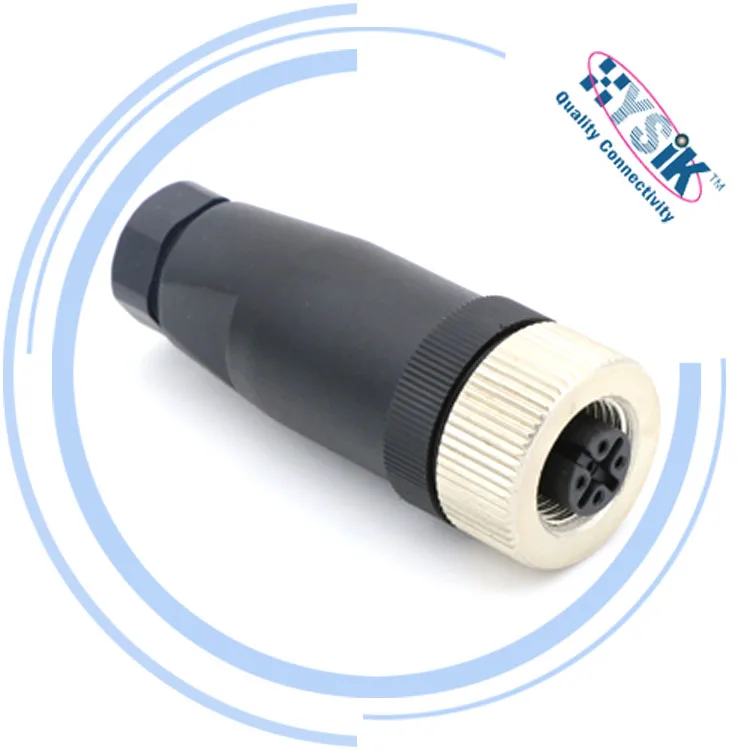 SICK DOS-1205-GX  M12 5Pin Female Plastic Straight Circular Assembly Plug Unshielded Field Installable Connector