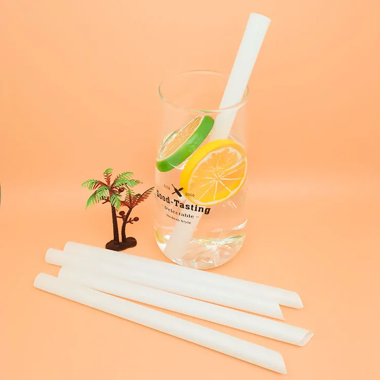 Hot Sale Extra Long Straws 12mmx230mm Custom Printing Straws Bio Degradable PLA Straw For Juice Drinks
