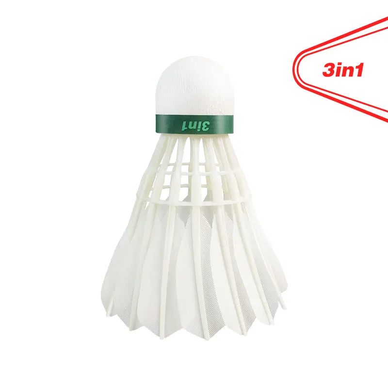 Factory Supply Brand Professional Badminton Shuttlecock for Club Training 3in1 Hybrid Original Shuttlecocks with Goose Feather