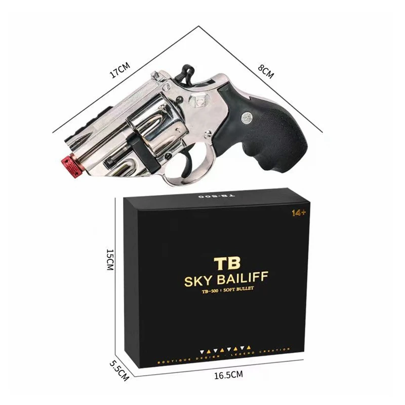 Bailiff model cubic double-action repetitive metal science and education model toy gun automatic pistol