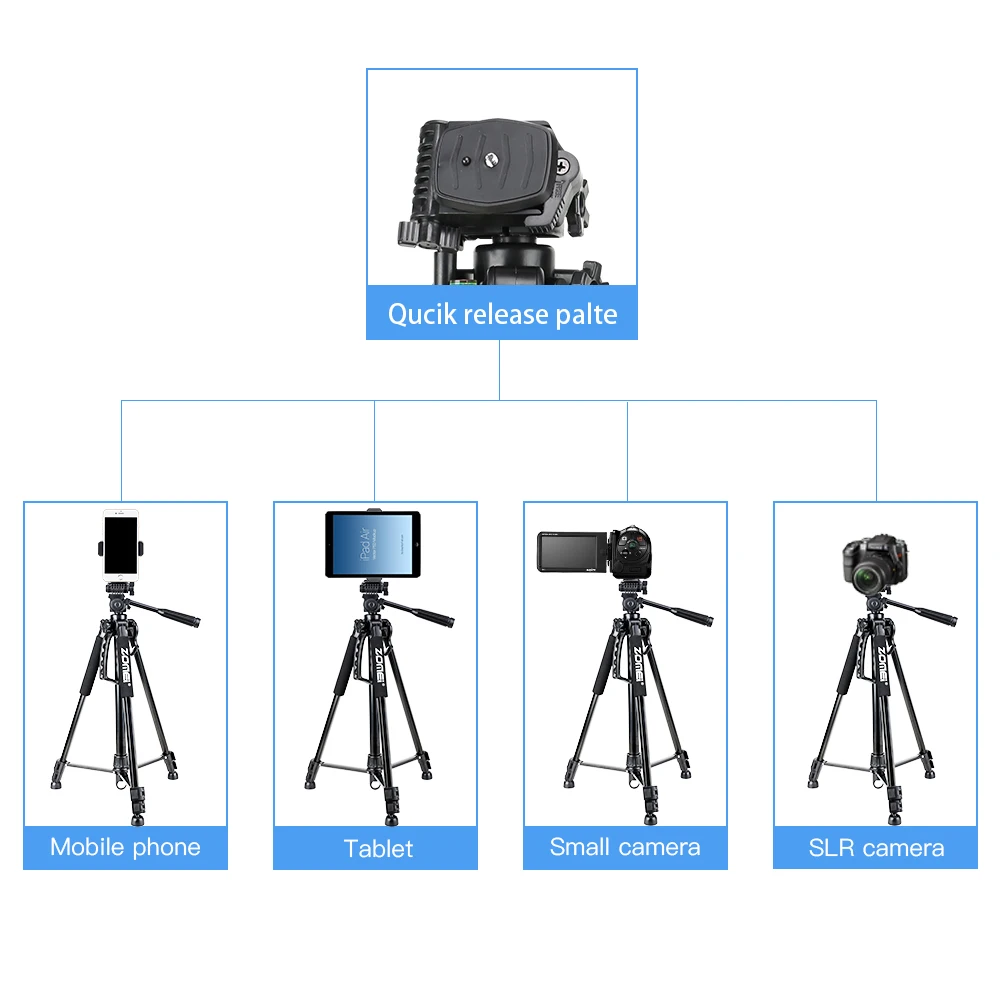  Amazon стрейч 1 5 м алюминиевый штатив для видеокамеры DSLR смартфона мобильного