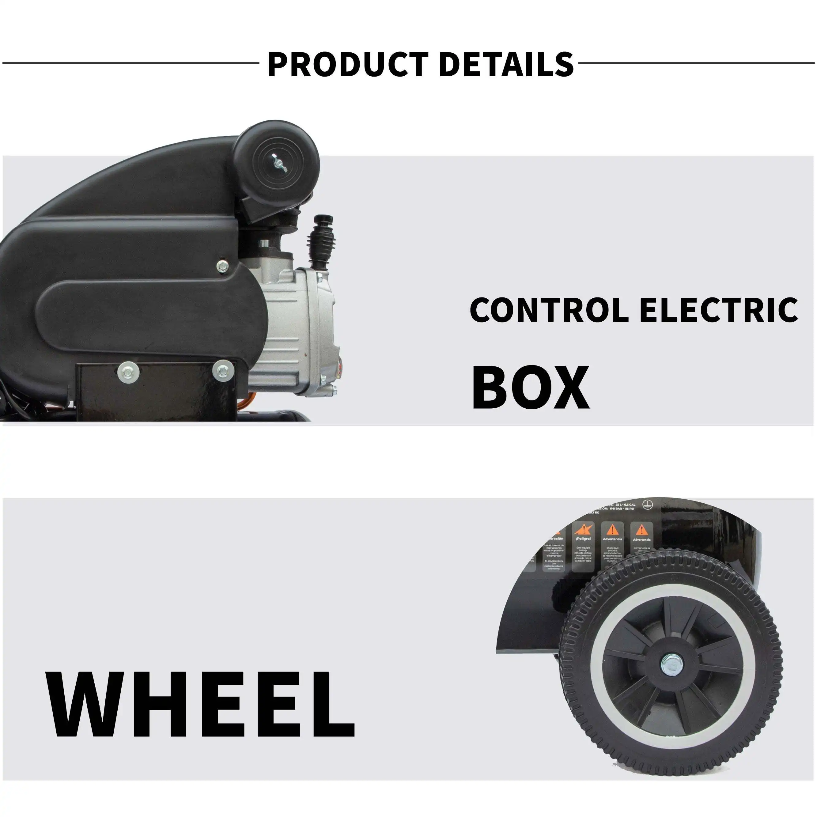 Hot Sell 220V 50HZ Silent Compressor Air 1.5 KW 2HP 25 Liter Industrial Air Compressor Machines