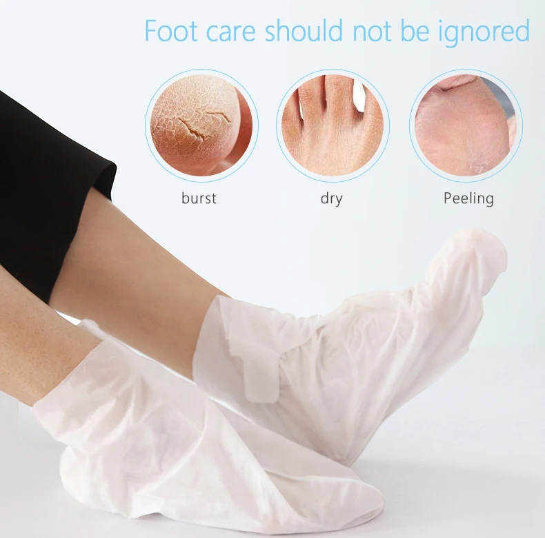 Wholesale Oem Odm Korea Custom Best Pack Moisturizing Natural Silk Socks Nourishing Foot Mask