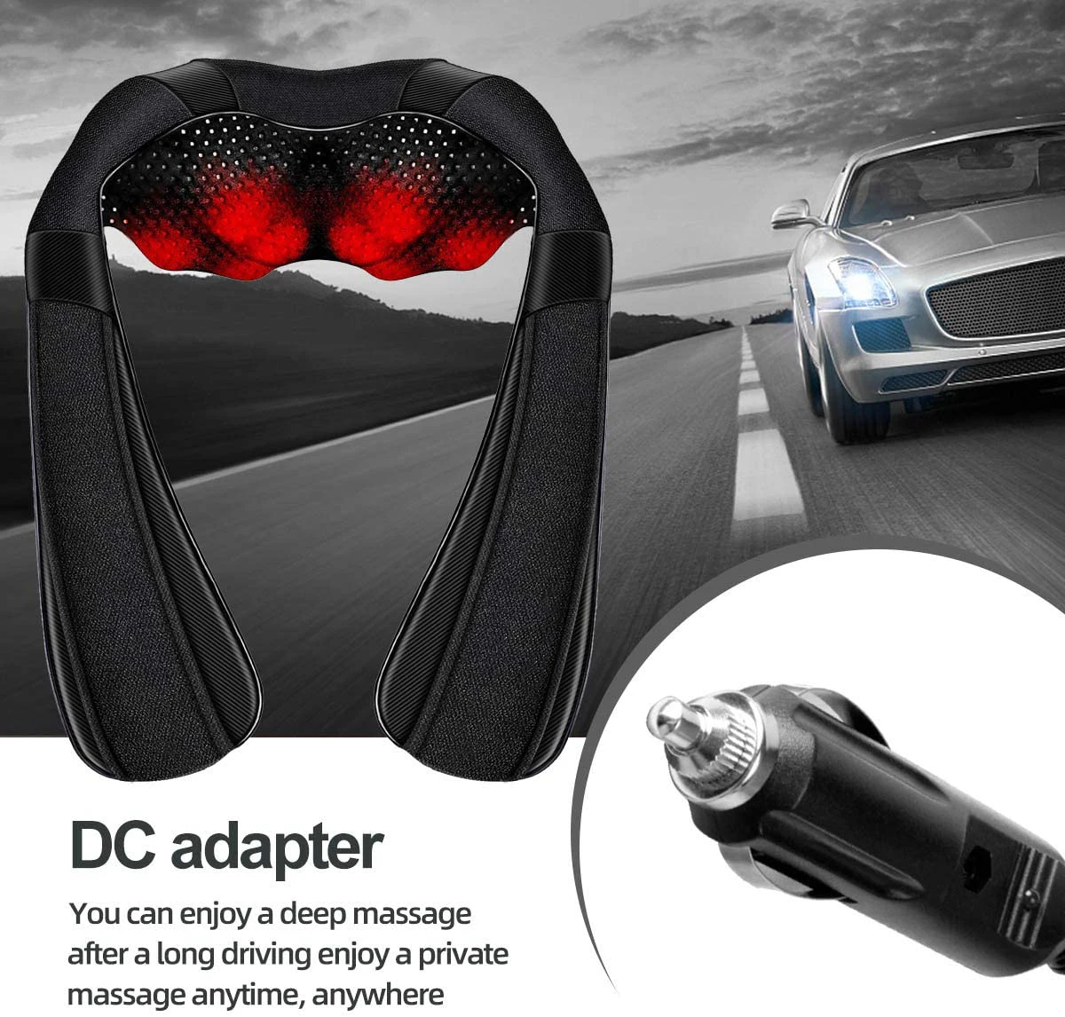 2024 new version chip neck and shoulder massage With Heating function and top stronger motor