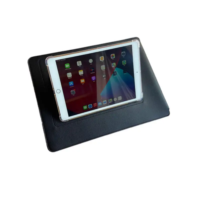 2023 Factory ultra thin foldable notebook stand bag pu leather laptop sleeve case laptop holder bag cover leather bag with stand