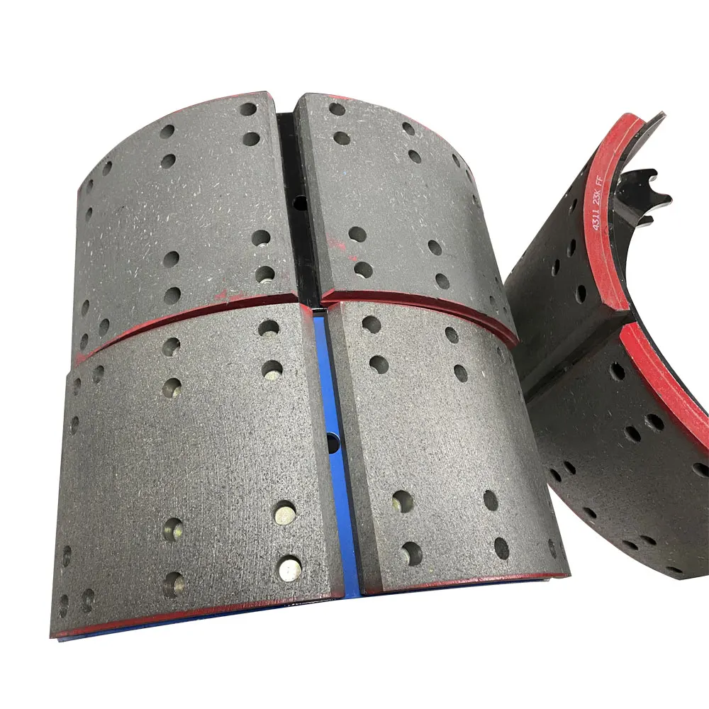 American Truck Trailer Axle Lined Lining Brake Shoe with Hardwair Repair Spring 4709 4707 Brake Shoe kit