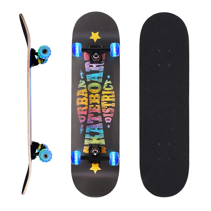 31pro скейтборд 7-слойный кленовый деревянный палуба для занятий спортом и на открытом воздухе
