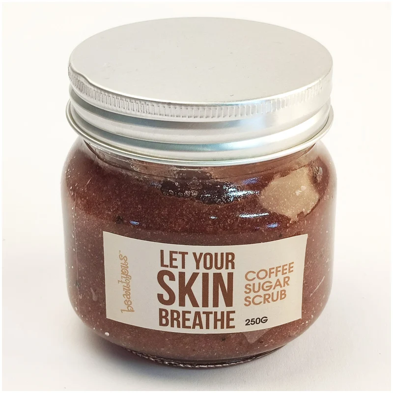 new design customized private label wholesales natural organic exfoliating coffee sugar body scrub