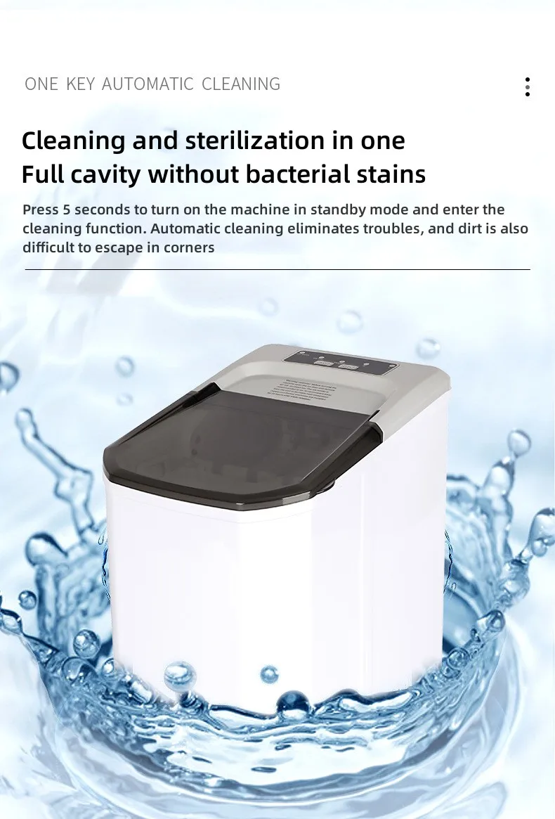 Popular Portable 1.5L Ice Cube Makers Fast Ice Maker Making Machine for Home/Office/Bar