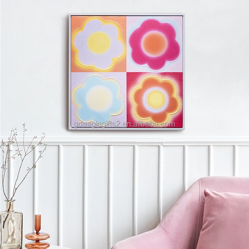 EAGLEGIFTS 3D Textured Printing Canvas Art Wall Decor Modern Painting Art Flower Cuadros Decoracion Para Sala Modernos