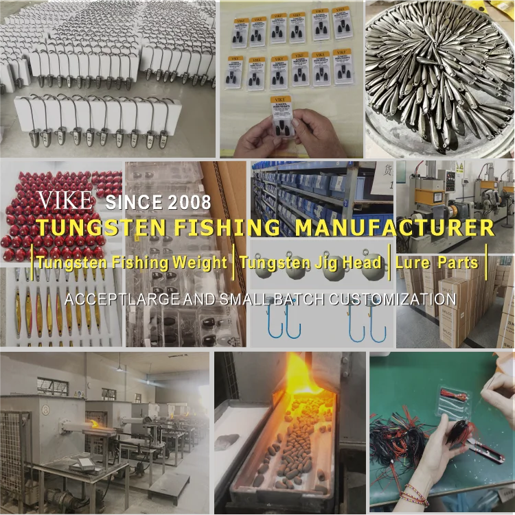 China Factory Vike Wholesale Custom Manufacture Various Sizes And Colors Tungsten Jig Head,tungsten Lure Jig Heads