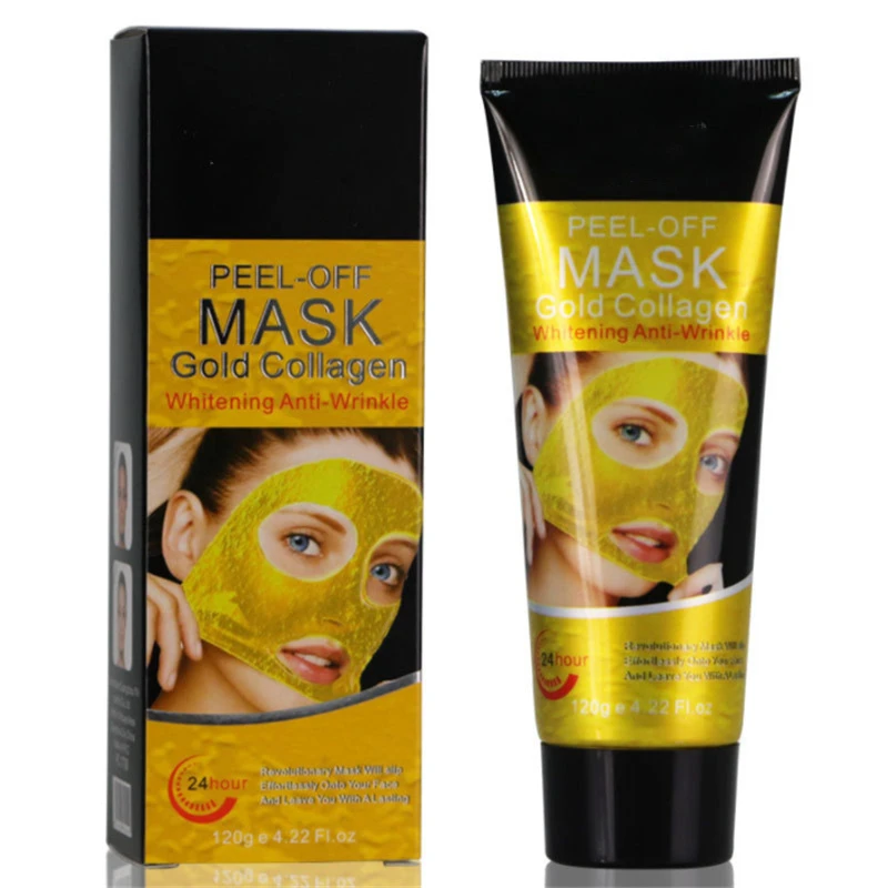 Hot Sale Blackhead Remover Deep Cleansing Anti-Wrinkle whitening 24K Gold Collagen Peel Off Facial Mask