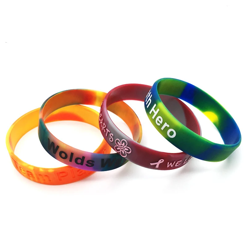 Cheap New Bracelets Silicone Wristbands Wristband Bracelets for Festival Custom Logo Silicone Bracelet Unisex BANGLES Silicon