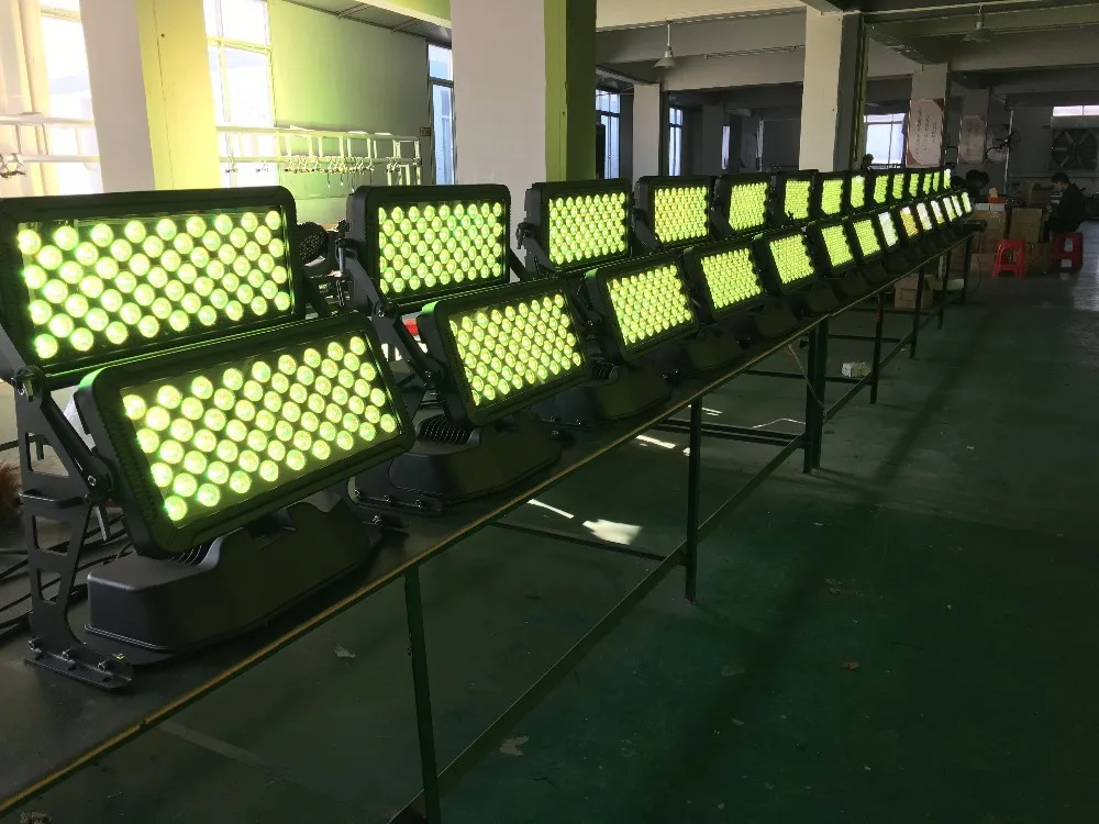 Waterproof 120 PCS 4in1 LED City Color Outdoor LED Wall Washer Stage Lighting for wedding