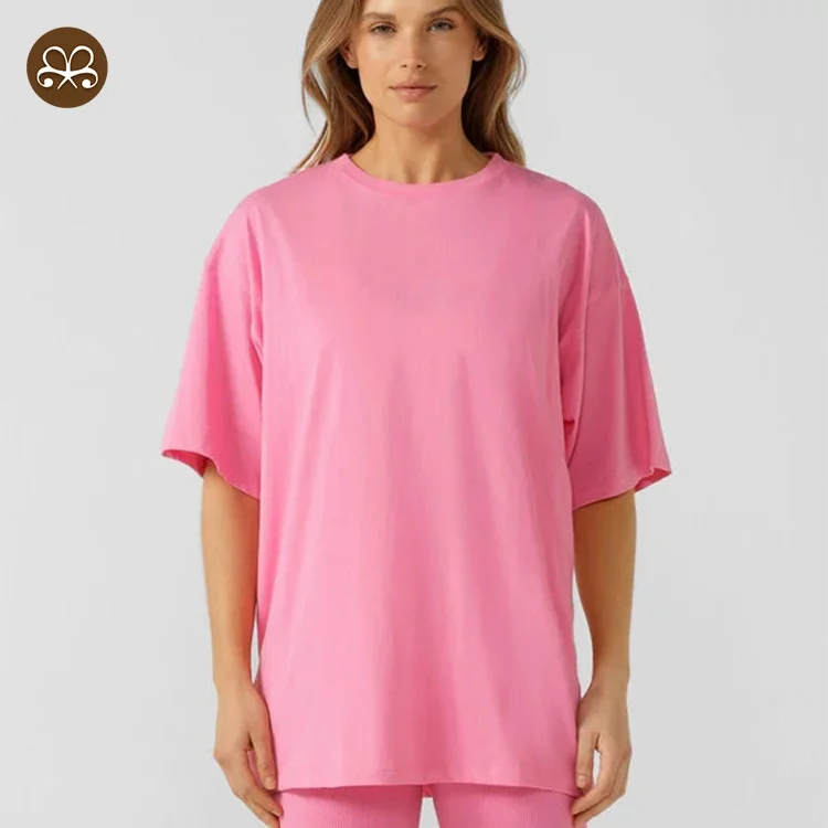 Boxin Custom Womens Short Sleeves Crew Neck Tee Soft Fabric Plain Colour T shirts for Women