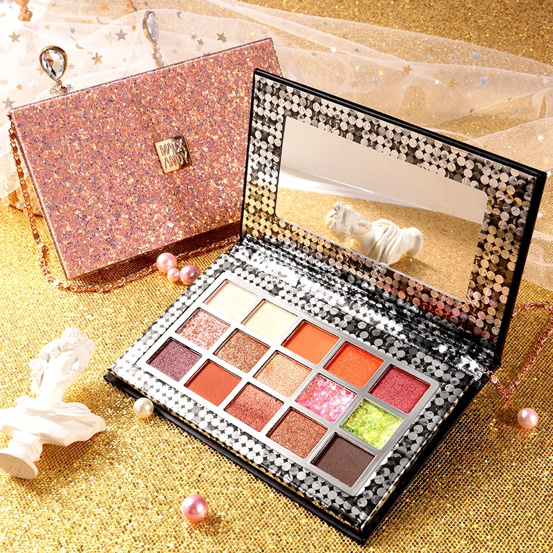 Hot in INS earth color waterproof no fading beginner make-up Mack Andy eye shadow