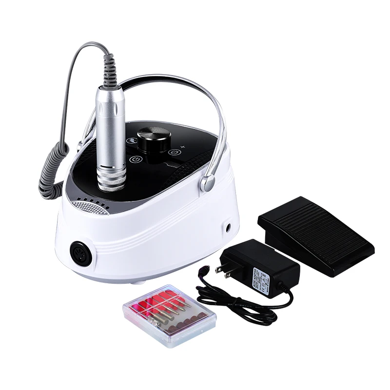 Nail Drill Professional 35000 RPM Rechargeable Electric Nail File Machine  for Acrylic Nails Gel Polishing Removing with Display