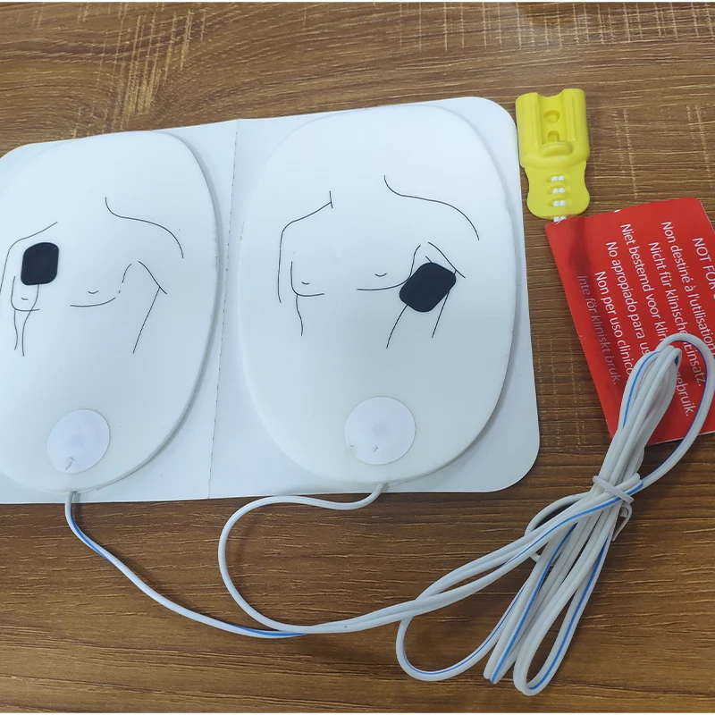 Electrode Pad Placement Defibrillator Adult First Aid Exercise Aed Training