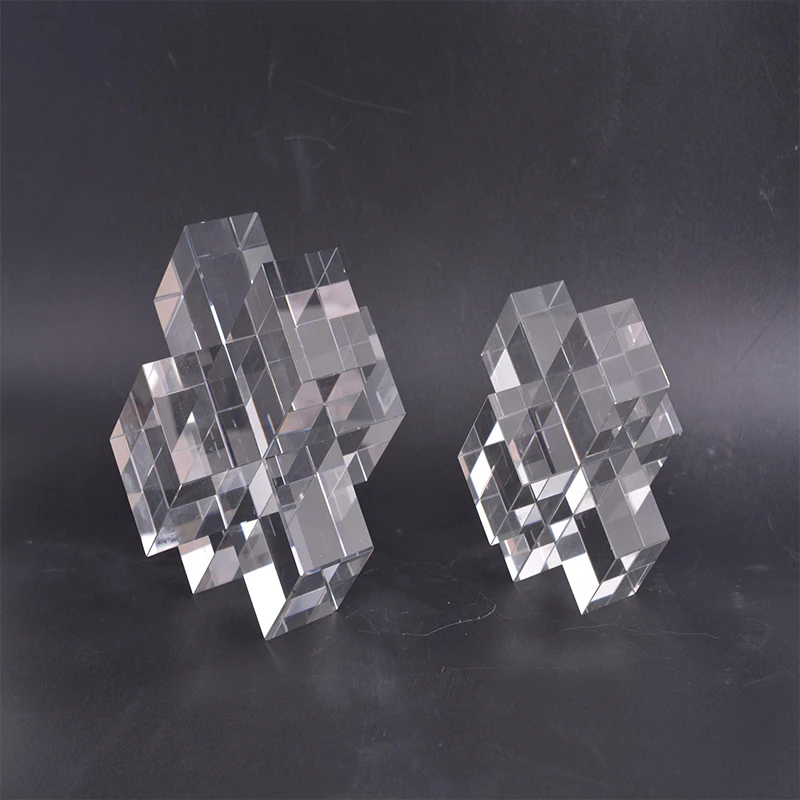 
Distributor Wholesale Delicate Small Desktop Decorate Crystal Marble Cross Ornaments 