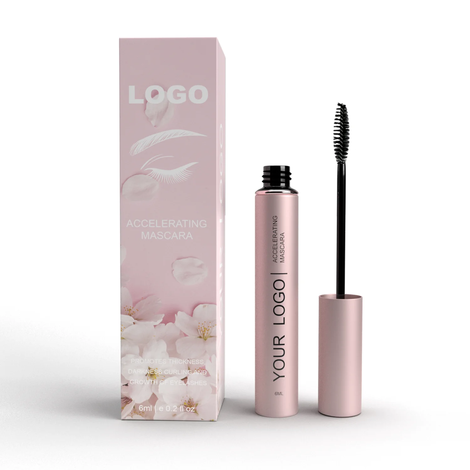 Keratin Fiber Eye Lash Eyelash Diamond Custom Logo Organic Vegan Colorful Waterproof Essence Volume 4D New Private Label Mascara