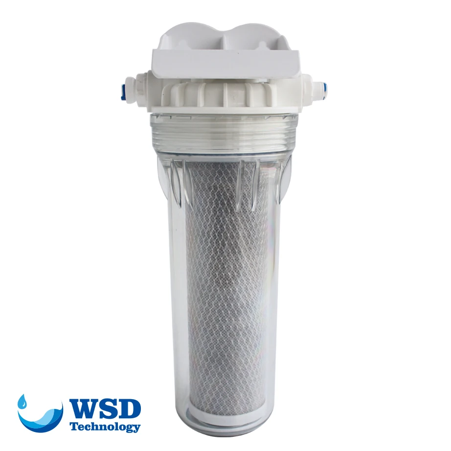 CTO filter 10inch household water with PET transparent filter housing Water Filter Cartridge
