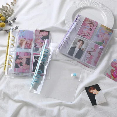 Wholesale transparent pvc kpop photocard holder album