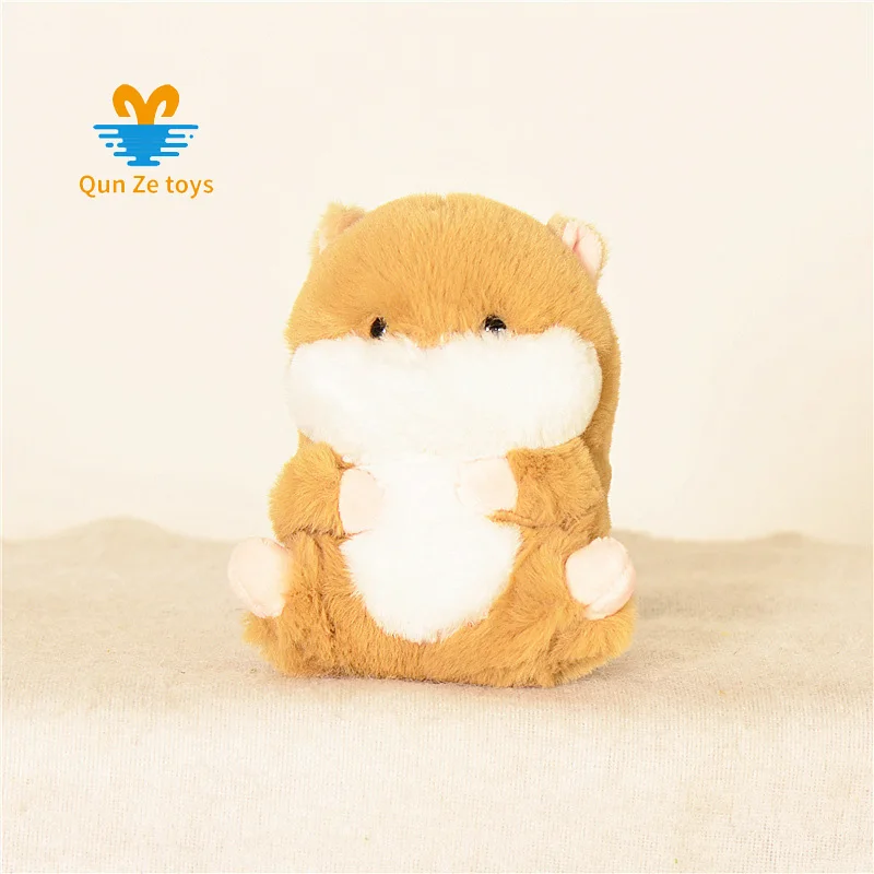 Factory Custom Cute Toys Cute Hamster Stuffed Doll Orange Hamster Plush Baby Toy