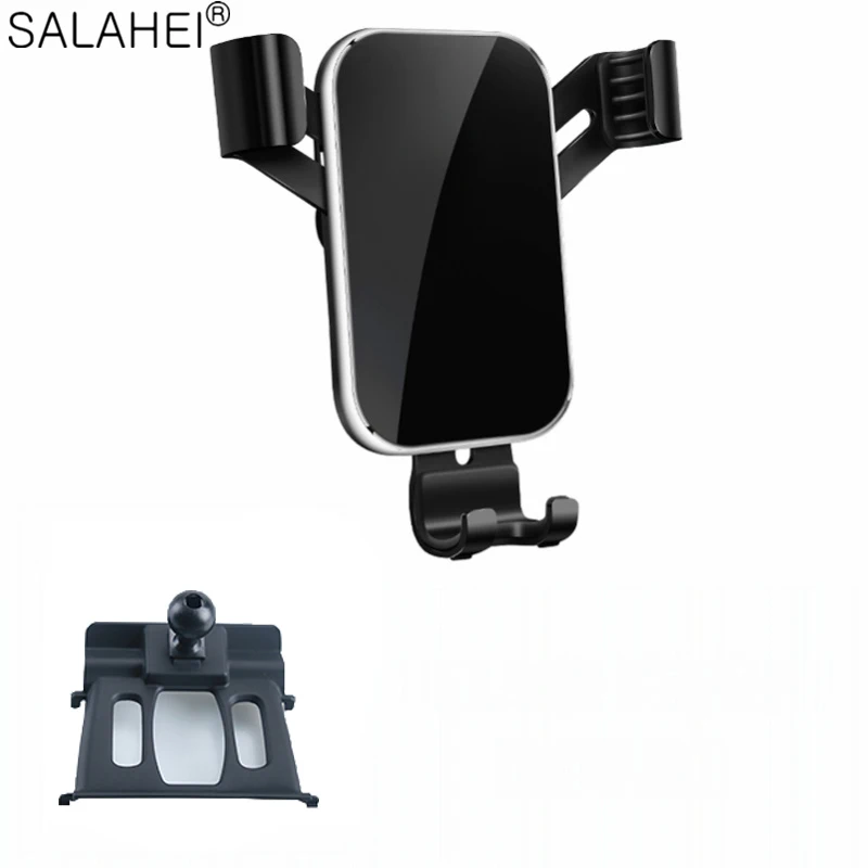 Mirror ABS Aluminum Alloy Mobile Phone Holder For BMW X1 X2 F47 F48 2016-2020 Accessories Car Air Vent Stand Mount Cradle Clip