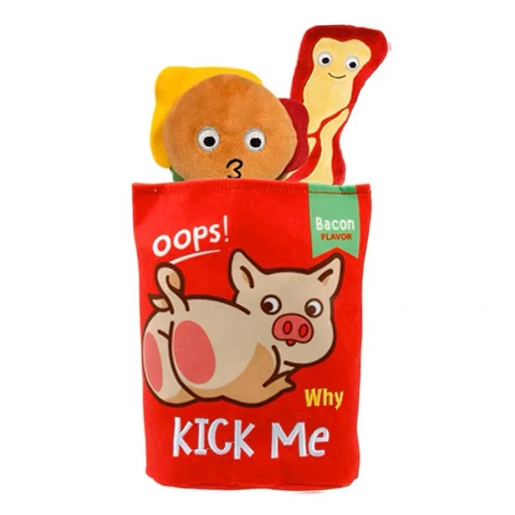 Amaz High Quality Squeaky Hamburgers French fries Hot Dogs Dog Toys Dog Plush Toys Grinding Teeth Pet Toys