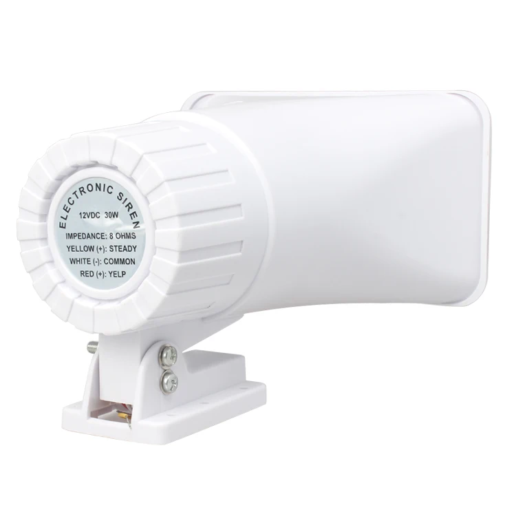 Outdoor waterproof Siren Horn Speaker Loud Siren Alarm Burglar Security Alarm Siren with Bracket