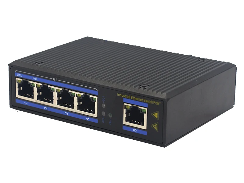 Latest hot selling DC12-48V outdoor 5 port optical fiber media converter